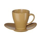 cup with saucer, ocra (0.2 l)