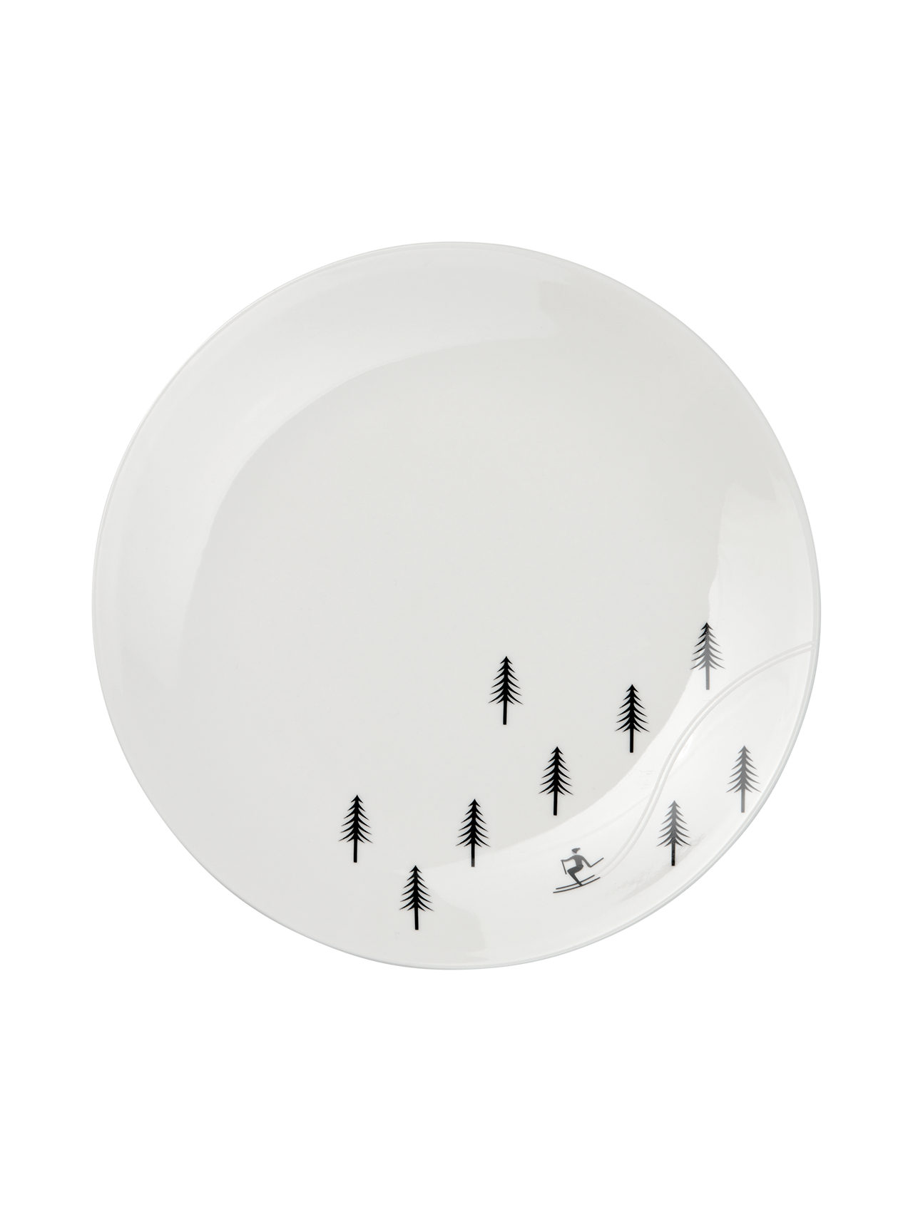 Dessert plate, Skiing