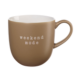 mug, weekend mode