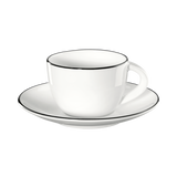 Espresso cup with saucer, Ligne Noire