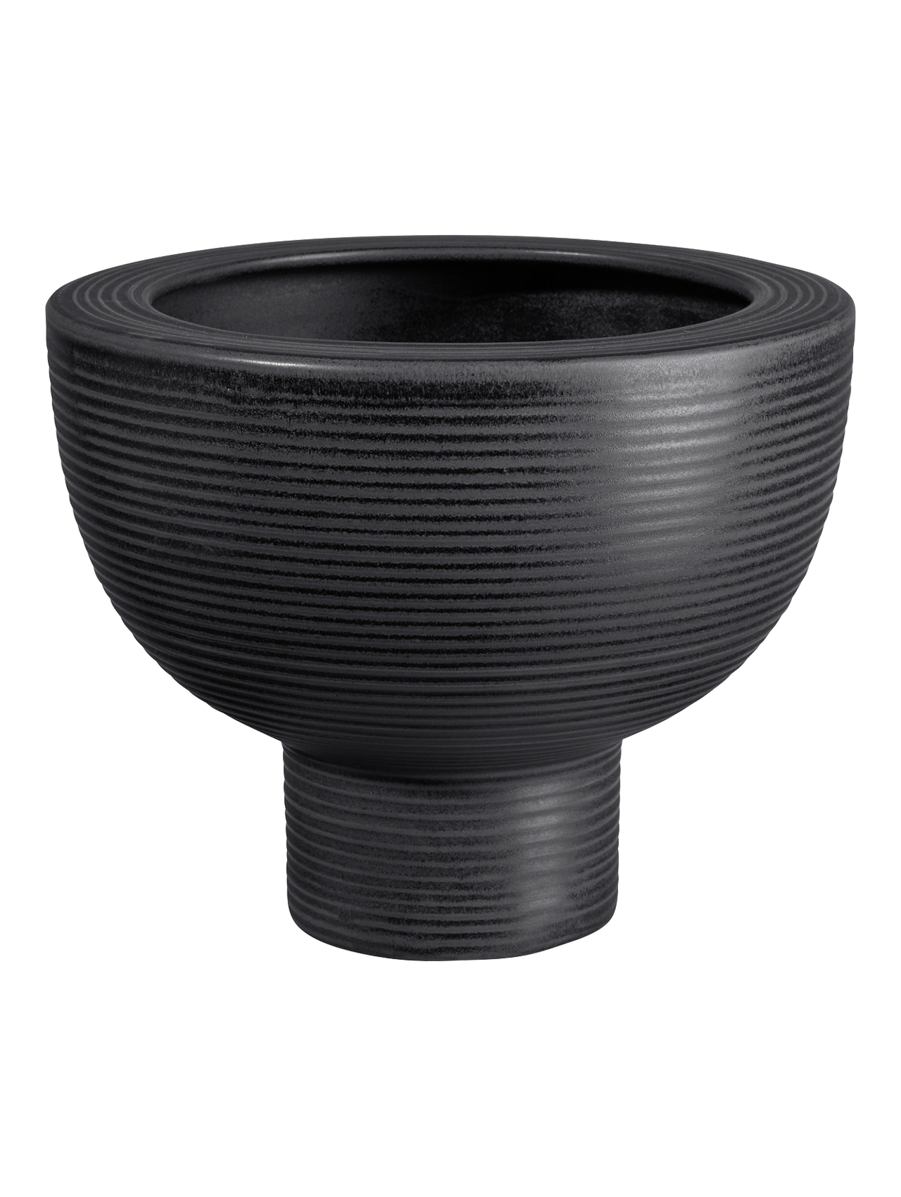 Pedestal Planter, Black (L)