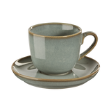 Cappuccino cup with saucer, Eucalyptus