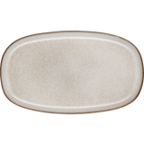 platter, oval, sand