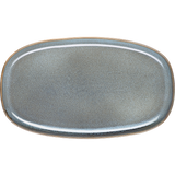 platter, oval, denim