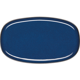 platter, oval, midnight blue