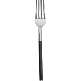 gabel, schwarzer griff