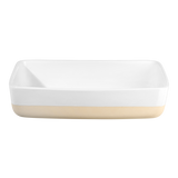 Rectangular baking dish, white