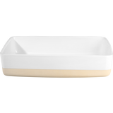 Rectangular baking dish, white