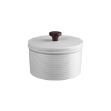 storage jar, white (Ø13.5 × H10 cm)