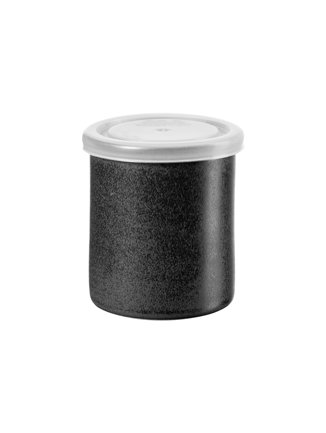 storage jar, black (Ø6.5 × H7 cm)