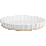 tart dish, white