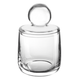 Jar with lid, clear