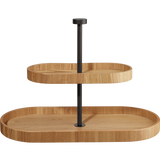 Two-tier stand, oval