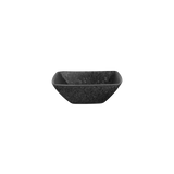 small bowl, square, black iron