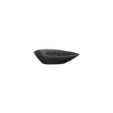 small bowl, teardrop, black iron
