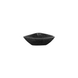 small bowl, triangular, black iron