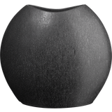 vase, black iron (36 × 13 × H32 cm)