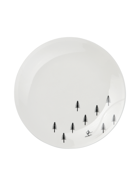 Dessert plate, Skiing