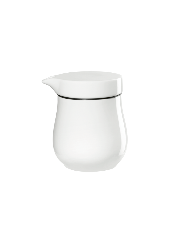sauciere mit deckel, doppelwandig