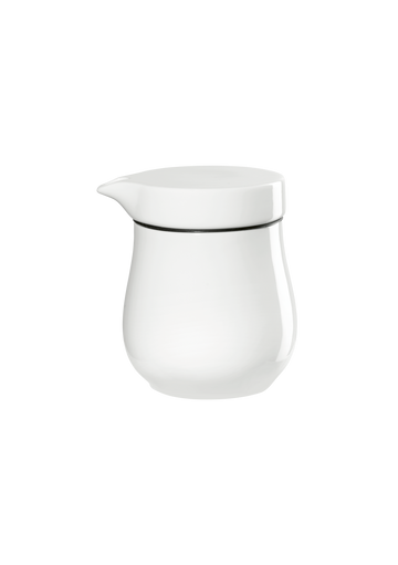 sauciere mit deckel, doppelwandig