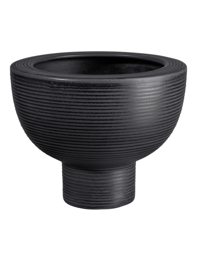 übertopf auf fuß, black