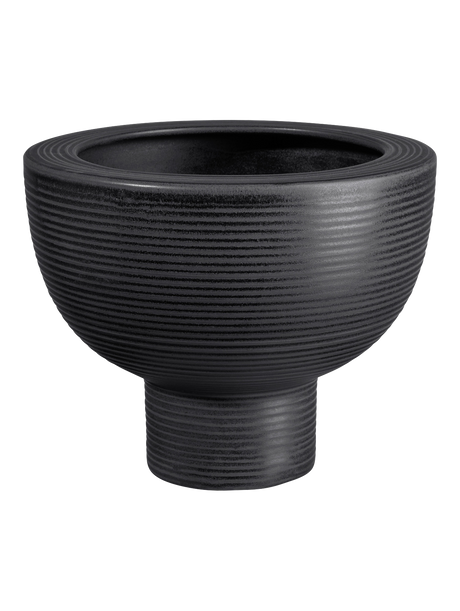 Pedestal Planter, Black (L)
