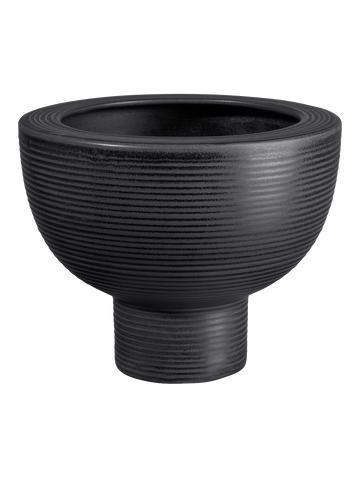 übertopf auf fuß, black