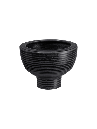 übertopf auf fuß, black