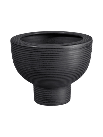 übertopf auf fuß, black