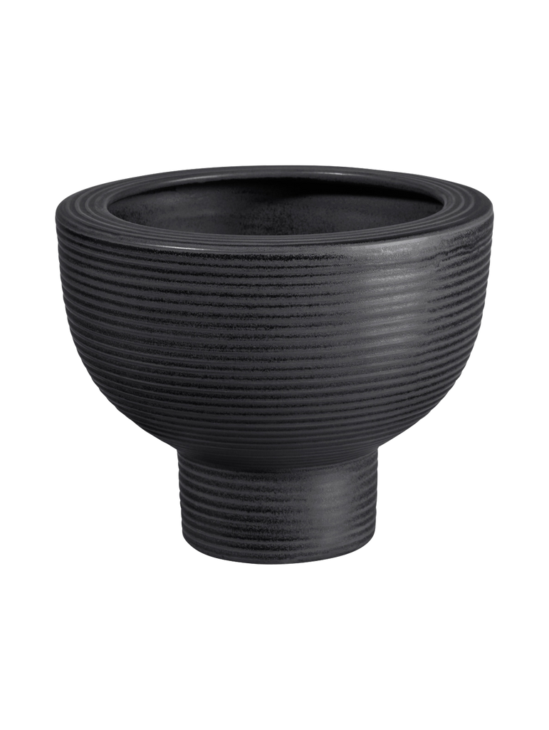 übertopf auf fuß, black