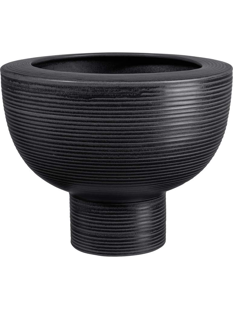 übertopf auf fuß, black