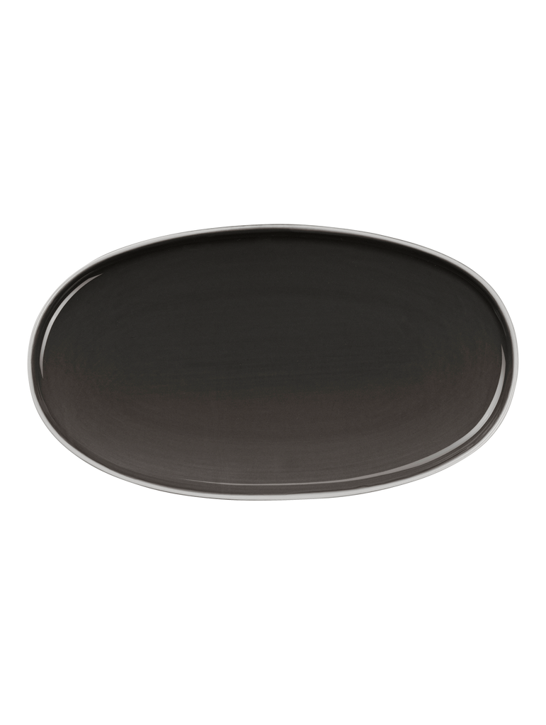 platte, oval, caviar