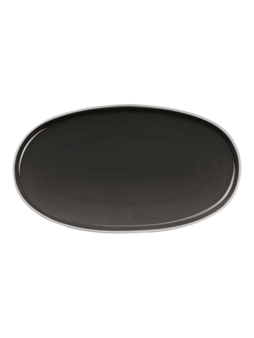 platte, oval, caviar