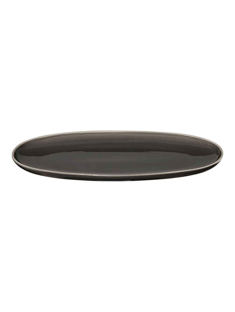platte, oval, caviar