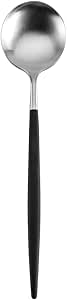 Dessert spoon GOA, with black handle