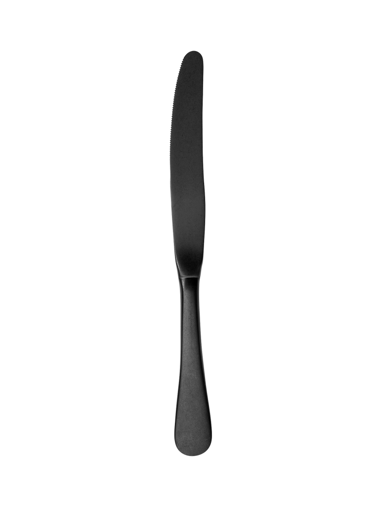 messer, schwarz matt