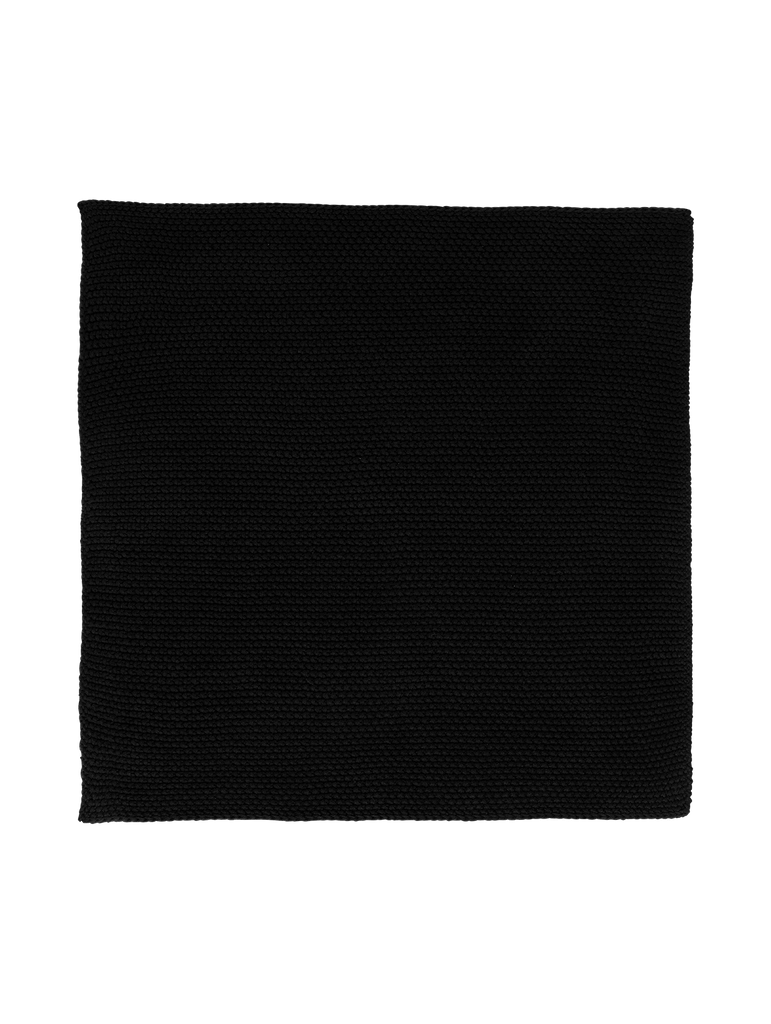 2er set baumwolltuch gestrickt, schwarz
