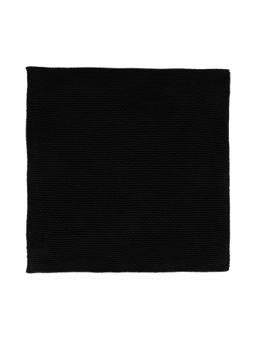 2er set baumwolltuch gestrickt, schwarz