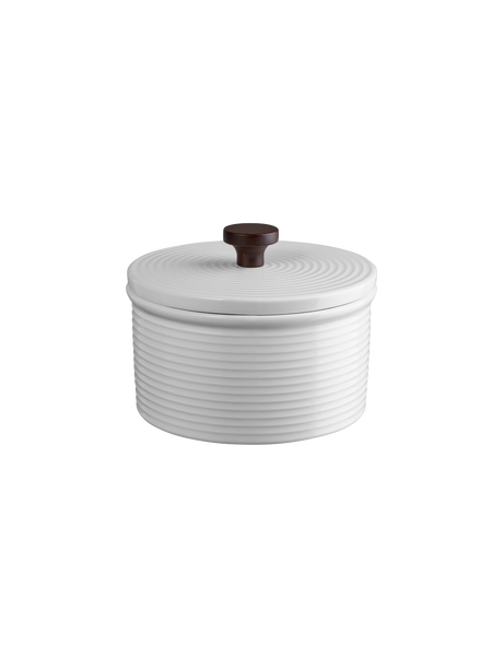 storage jar, white (Ø13.5 × H10 cm)