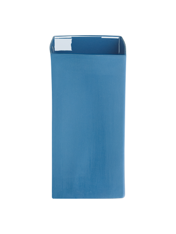 vase, blau