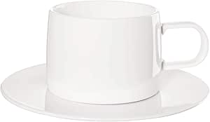 ASA Mug with Saucer, White, Diameter 8.3 cm, Height 6.7 cm, 0.2 L, 29062017
