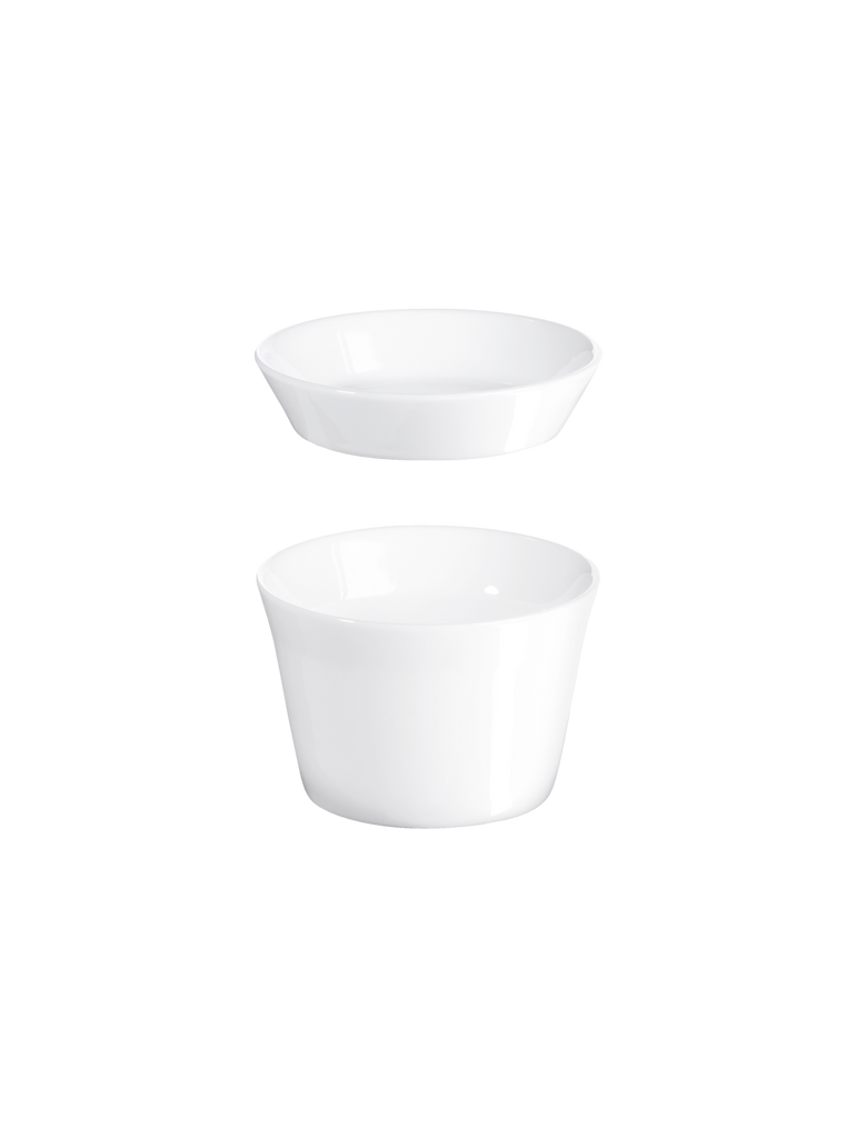 mini souffléform mit deckel, rund