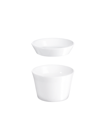 mini souffléform mit deckel, rund