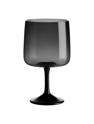 stielglas, grau