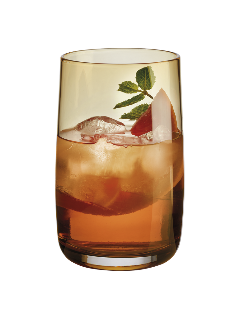 longdrinkglas, amber
