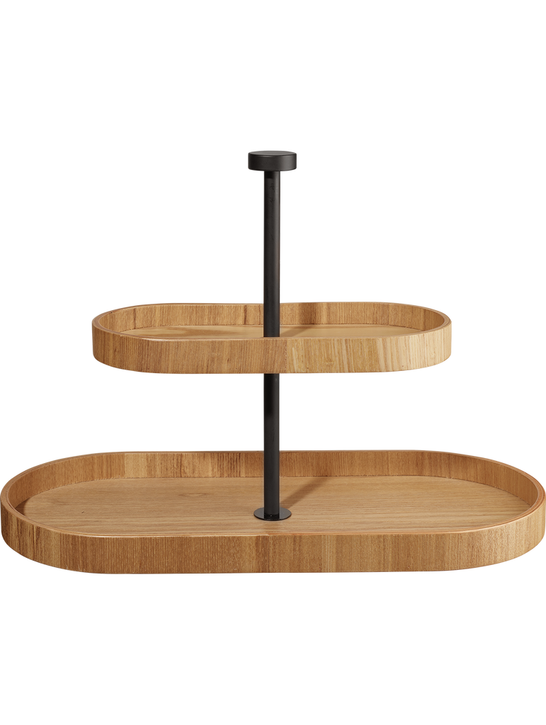 etagere 2-stufig, oval