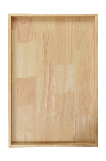 holztablett rechteckig, natur
