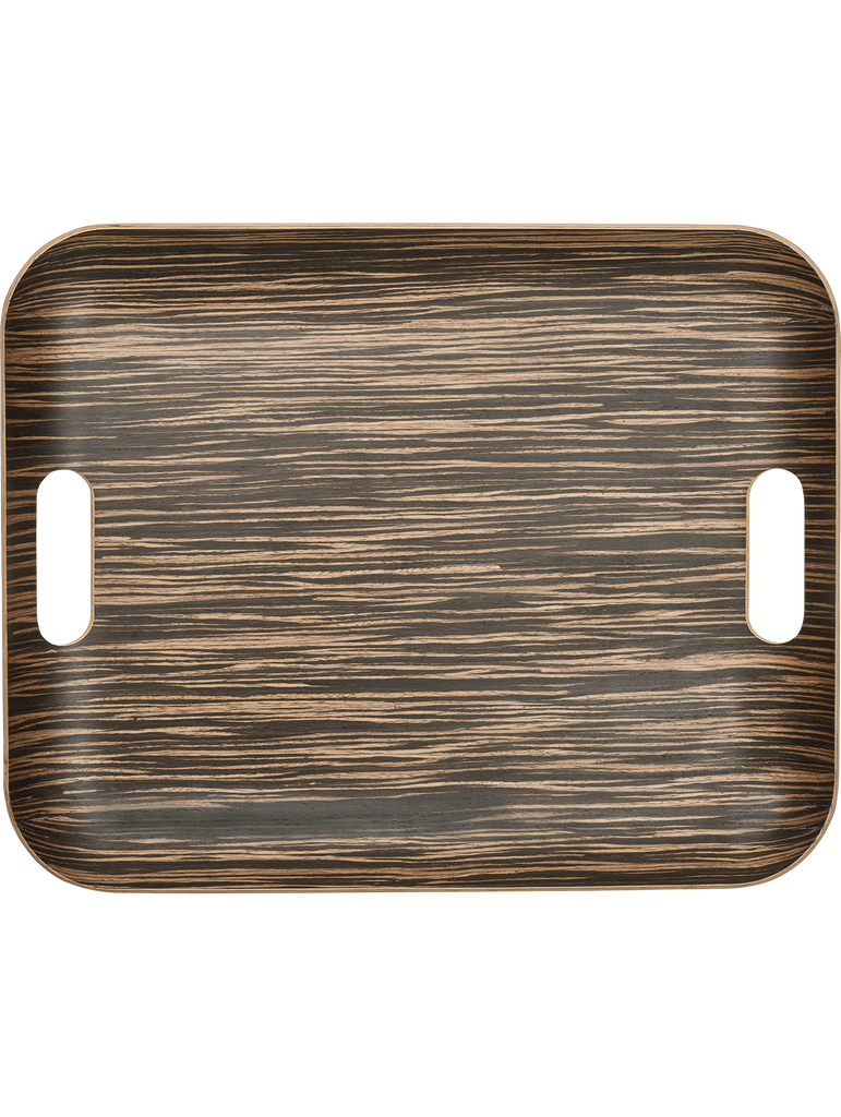 holztablett rechteckig, ebony