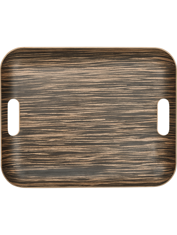 holztablett rechteckig, ebony