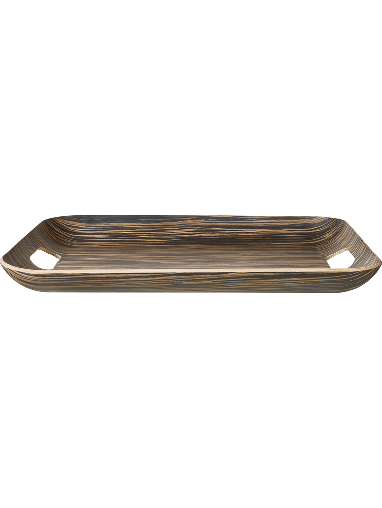 holztablett rechteckig, ebony